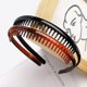 thumbnail image 5 of Pcs Plastic Tooth Hair Comb Headband, Comfort Wavy Toothed Hairband, Hard Headbands for Women Men Girls, 4 Styles, 5 of 5