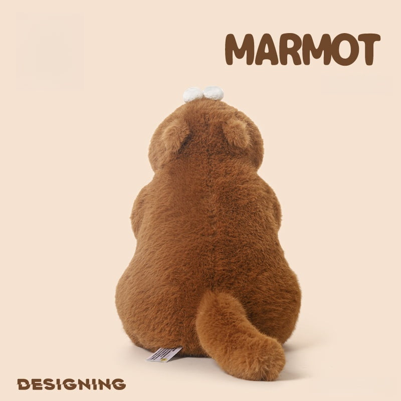 Viral Screaming Marmot Plush Toy - Ugly Cute Stuffed Animal with Soft Pillow, Squishy Cuddle Buddy for Kids & Teens