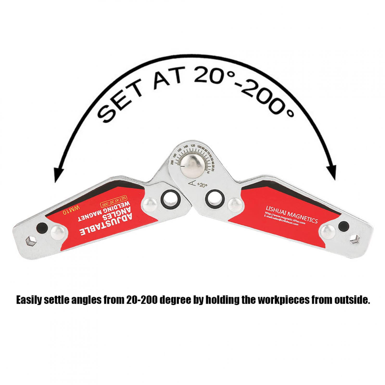 4.7inch Mini Multi Adjustable Angles Welding Magnet Magnetic Holder Welder Tool Accessories Welding Tool Holder 20°-200° 12cm Welding Holder 