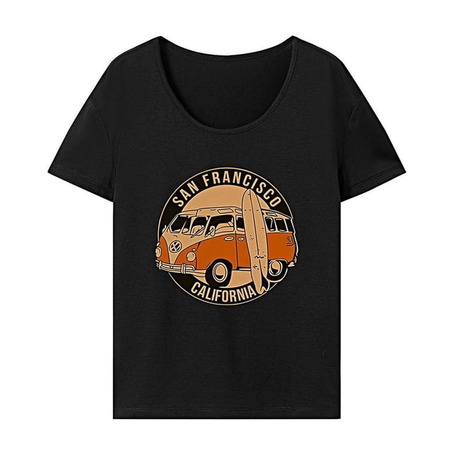 Camiseta para mujer, ropa deportiva de verano para mujer, camisetas de verano de ajuste Regular para oficina en la playa XL