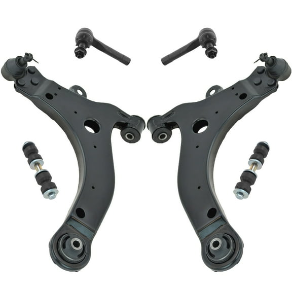 TRQ Control Arm Ball Joint Tie Rod Sway Bar Link LH RH Set of 6 for Chevy Olds PSA59183