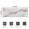 thumbnail image 5 of White Gray Rose Gold Marble Pattern Door Rugs,Washable Non Slip Door Mats Indoor,Decorative Door Mats,Entry Mat Indoor for Entrance,Bedroom,Kitchen,Bathroom,16"x47", 5 of 6