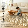 thumbnail image 5 of My Magic Carpet 3'x5' Machine Washable Non-Slip Kitchen Entryway Area Rug - Puff Dotty Honey Beige, 5 of 6