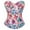 Pink-Long Style, variant on Corsets for Women Floral Embroidery Lace up Back Straps Boned Overbust Corset Bustier Shapewear Short Style Pink-Short Style