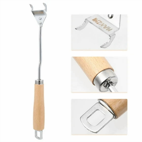 Bbq Grid Lifter Grilled Mesh Plate Picker Heat Resistant Gripper Net Rack Clamp