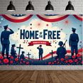 thumbnail image 5 of Patriotic Design Military Tribute Honoring Soldiers Memorial Day Celebration Banner for Military Events Patriotic Ceremonies Veterans Day Display, 5 of 7