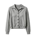 thumbnail image 4 of Perfectbot Women's Collared Button-Down Cardigan Long Sleeve Knit Jacket Top with Ribbed Trim, 4 of 5