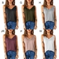 thumbnail image 4 of Lovebay Womens V Neck Spaghetti Strap Tank Tops Summer Sleeveless Shirts Blouses S-2XL, 4 of 4