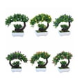 thumbnail image 3 of Artificial Plant Bonsai for Home Dining-table Office Decoration Orange flower, 3 of 8