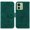 Green, variant on Case for Motorola Edge 40 Kickstand Card Slots Emboss Rose Flowers Flip PU Leather Cover Wallet Case