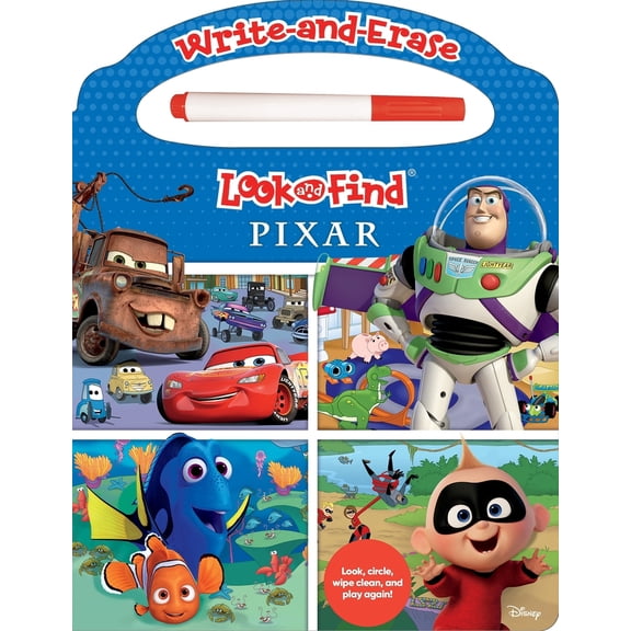 Pre-Owned Disney Pixar: Write-And-Erase Look and Find (Board book) 1503758478 9781503758476