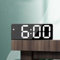 thumbnail image 1 of EASTIN Réveils Numériques Intelligents pour Chambres Écran LED Snooze Température Dimmable Date 12/24h USB Filaire Électrique/ 3*AAA Horloge Électronique de Bureau pour Cuisine Bureau, 1 of 5