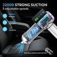 thumbnail image 2 of Aspiradora de Auto KedeeSparkle 22000PA Alta Potencia Plata y Morado, 2 of 7