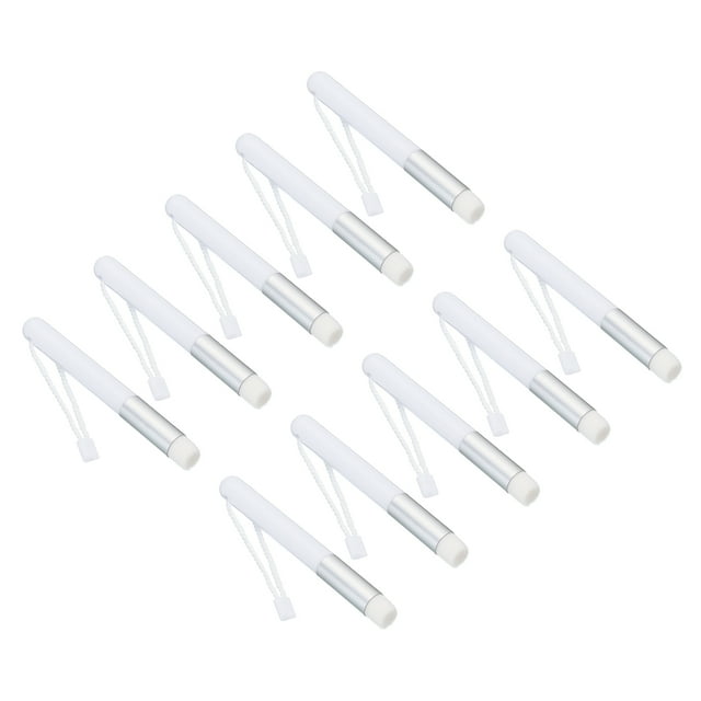 Unique Bargains Ink Blending Brushes Mini for Card Making, Small Ink Painting Blending Brushes Tool White Silver 10Pack