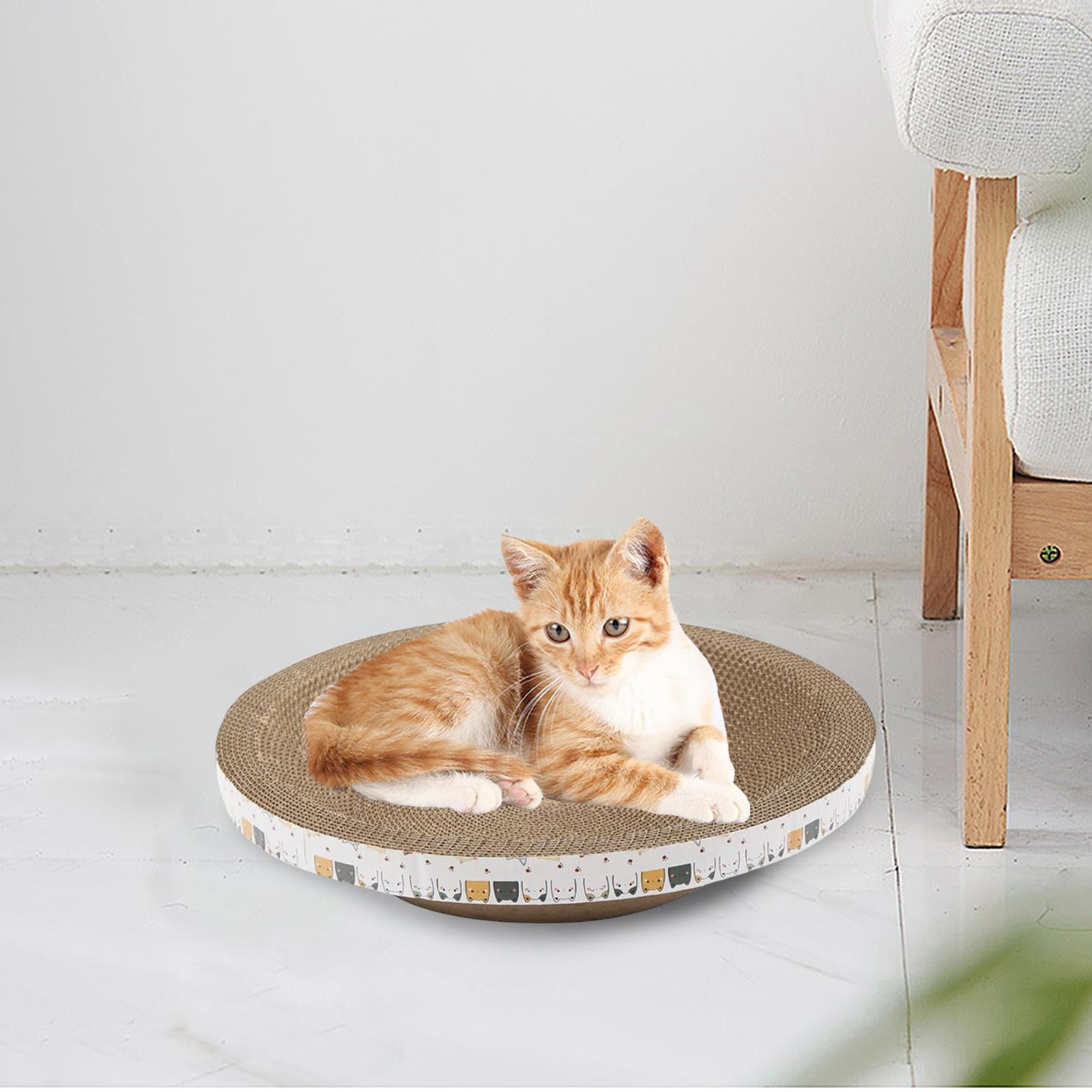 Cat Scratcher Mat Rug Scratch Pad Grinding Claw Toys Plate Furniture Protector Thicken Multifunction Chair for Carpets Sofas Indoor Cats , 40cmx40cmx9cm