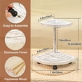 thumbnail image 3 of Estante de madera decorativo para exhibición, estante de esquina de estilo rústico de 2 niveles para decoración de encimeras de cocina y baño, estante de estilo rústico para dispensador de jabón,, 3 of 8