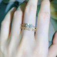 thumbnail image 3 of Gold Rings That Don't Tarnish Gold Plated Stackable Rings Set for Women Cubic Zirconia Ring Gold Engagement Rings Non Tarnish Wedding Bands Jewelry Gifts, 3 of 7