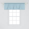 thumbnail image 2 of Ambesonne Moroccan Valance Pack of 2, Mosaic Roman Stars, 54"X18", Green Blue White, 2 of 2