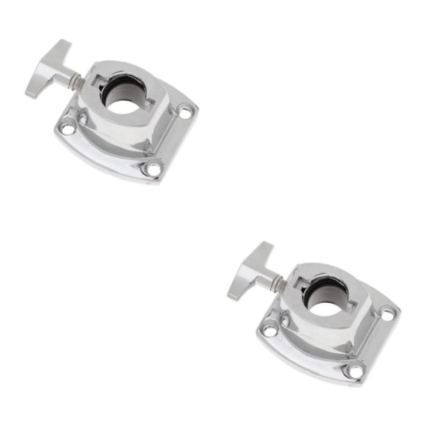 Toystoory Soporte de Placa base Abrazadera de bastidor de Soporte de montaje de tom de para baterista Tipo 1 2piezas