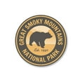 thumbnail image 2 of Smoky Mountains National Park Novelty Decor, Metal Wall Sign - 12" Circle, 2 of 4
