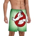 thumbnail image 2 of Ghostbusters Logo Men's Short Pajama Pants Lightweight Daily Lounge Shorts Bottoms Sleepwear Cozy Soft Home Pajama Pants Shorts, 2 of 9
