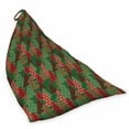 thumbnail image 2 of Christmas Lounger Chair Bag, Abstract Pines with Swirls Dots Lines Design Patchwork Style Print, High Capacity Storage with Handle Container, Lounger Size, Dark Coral Dark Green, by Ambesonne, 2 of 5