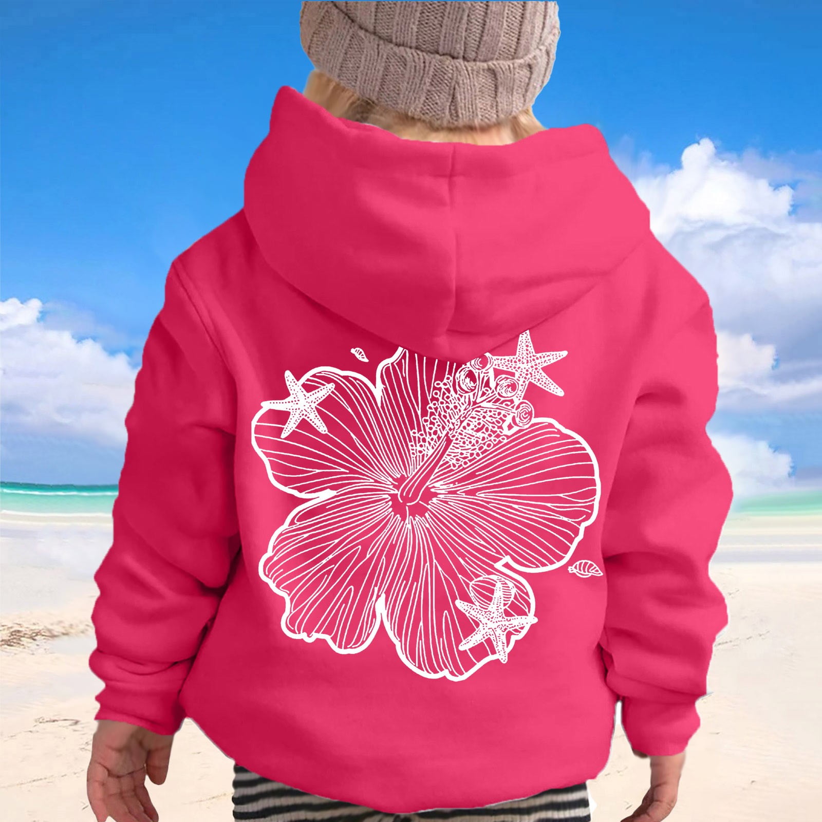 Pull à Capuche Fille - Sweat-shirt Doux Manches Longues, Graphique, Vêtement Décontracté Pour Enfant - 5