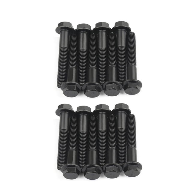 Juego De Tornillos De Abrazadera De Rosca Fina De 16 Piezas, Herramienta De Fijación Inoxidable De Acero Inoxidable De Repuesto Para Colector De Escape De Motor Diésel Ford F250 F350 7.3L Power Vogacara VI003047-00