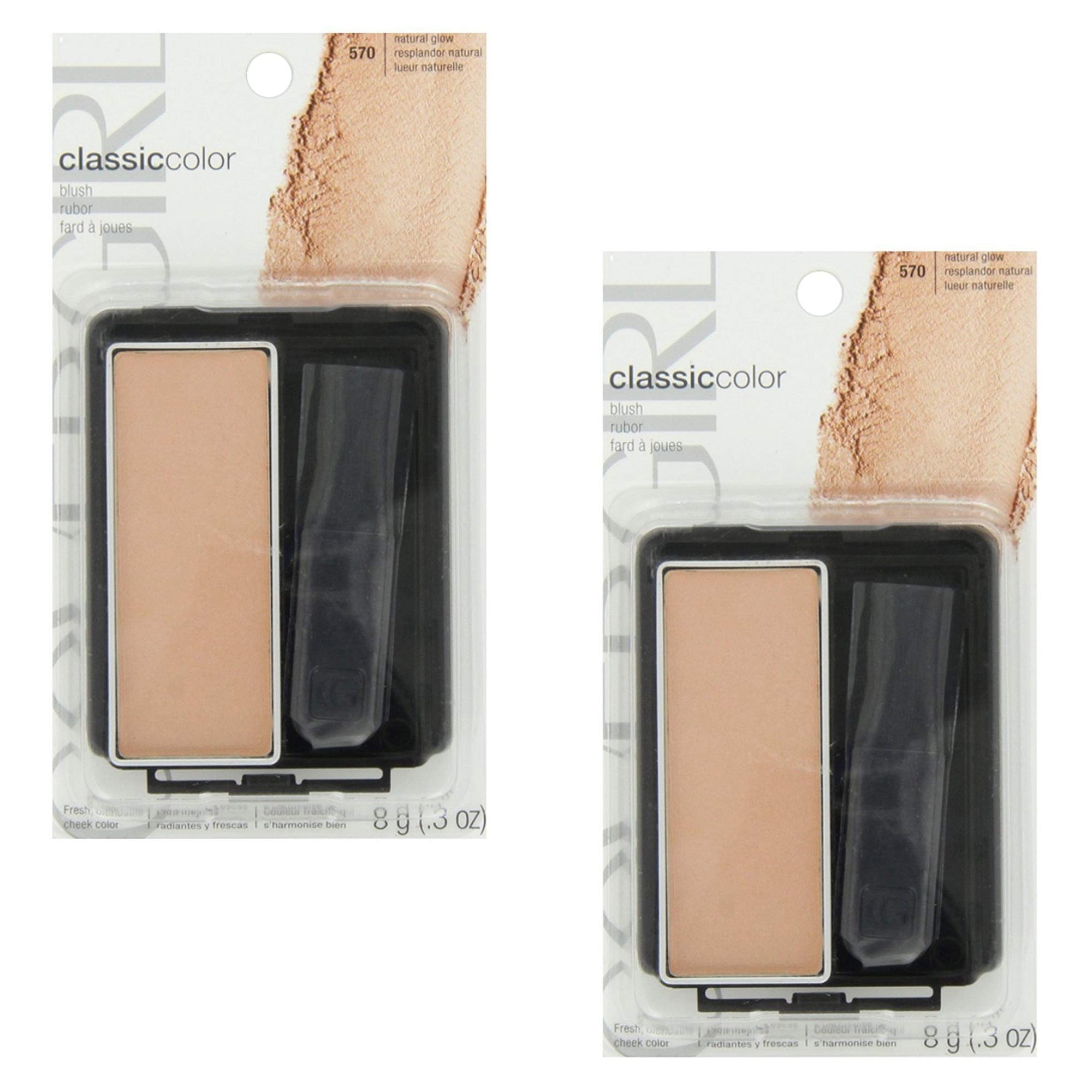 (2 Pack) CoverGirl Classic Color Blush, Natural Glow [570], 0.3 oz