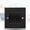 Black, variant on BIMZUC Single Gang Dust Prevention Brush Cable Wall Plate Port Insert Cover Outlet Mount Panel for Home Cables Management, Black Finish (3.3 x 3.3 inches / 8.5 x 8.5 cm)