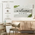 thumbnail image 4 of Elephant Stock Rustic Welcome Home Wall Sign Wall Art - Horizontal Canvas Wall Art - Living Room Wall Decor - Wall Signs Canvas - Gray And Black Decor By Natalie Carpentieri - 12" x 8", 4 of 4