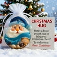 thumbnail image 2 of dajkiuy Little Pocket Christmas Hug, Cute Santa Claus Ornaments with Encouragement Card, Emotional Support Keepsake for Friends Family, Christma Party Favor Gift, 2 of 4