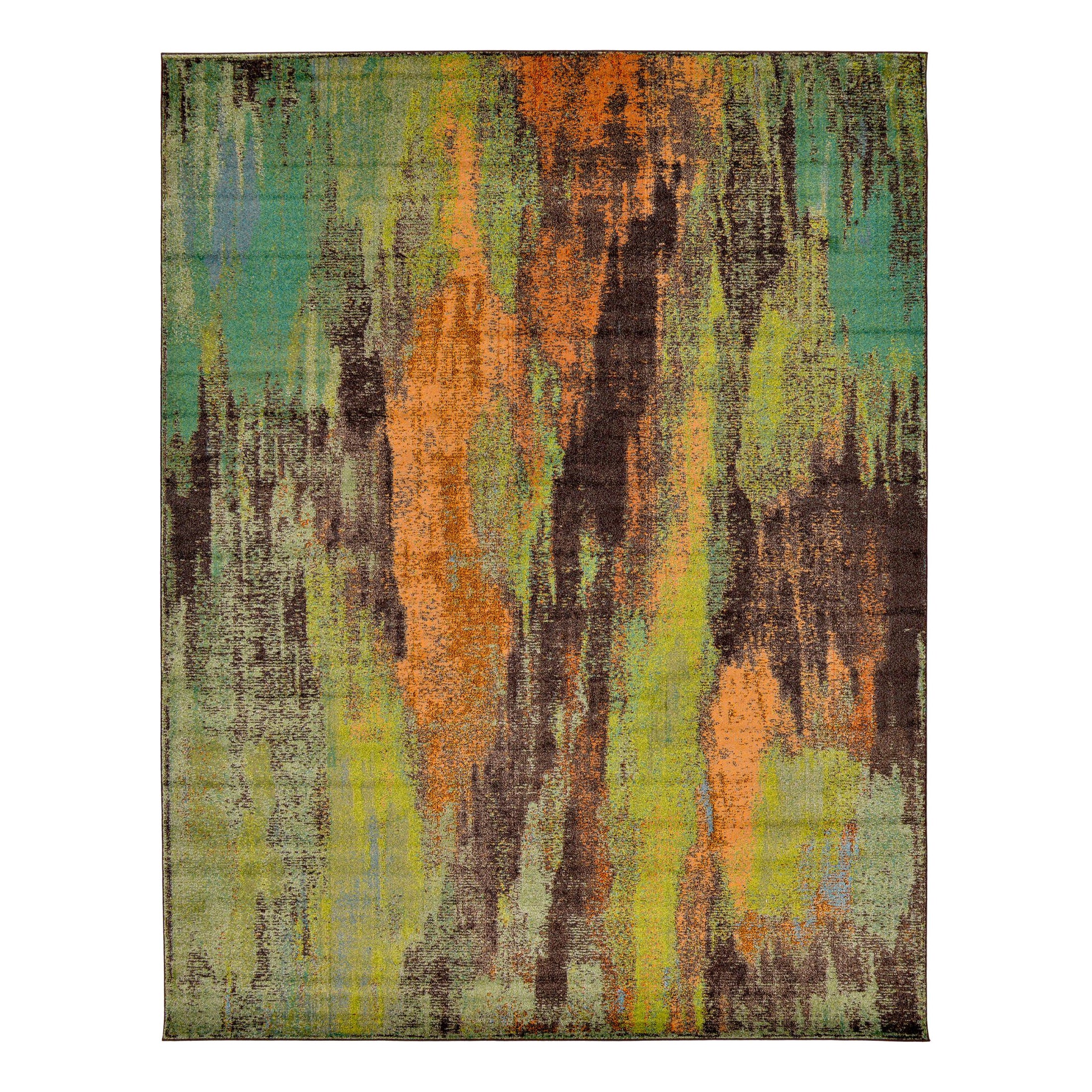 Unique Loom Jardin Collection Area Rug - Lilly (10' x 13' 1" Rectangle Multi/Beige)