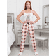 thumbnail image 4 of Set De 2 Conjunto Pijama Mujer Blusa Y Pantalón Dama Piyama Unitalla Pyjama, 4 of 5