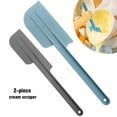 thumbnail image 3 of Cheers.US 2Pcs Seamless Series Long Handle Silicone Jar Spatula - BPA Free Pro-Grade 600ºF Heat-Resistant Non-Stick Rubber Spatula - Silicone Scraper for Jars and Blenders - Versatile Kitchen Tool, 3 of 7