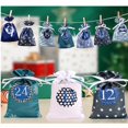 thumbnail image 4 of Clearance! Christmas Advent Calendar Bags 24 Days Countdown Burlap Bags Hanging Advent Calendar Gift For Xmas Decorations, 4 of 9