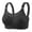 Black, variant on Daisy Bras for Older Women Front Closure Bras Push Up Bra No Underwire Plus Size Front Button Bra Breathable Bra Purple