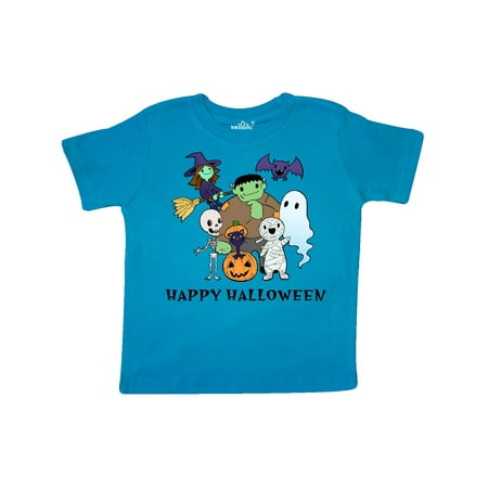 

Inktastic Happy Halloween Cute Trick or Treat Monsters Gift Toddler Boy or Toddler Girl T-Shirt