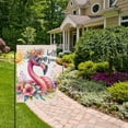 thumbnail image 5 of Cool Flamingo Sunglasses Flowers Garden Flag 12"x18" Double-Sided Yard Flags for Outside Outdoor All Seasonal Decoration, 5 of 6