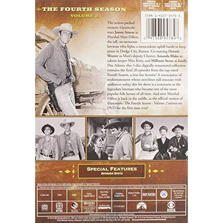 Gunsmoke: The Fourth Season Volume 2 (DVD), Paramount, Drama