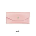 thumbnail image 4 of Minnieouse Cartera de cuero PU para mujer, reemplazo de Color sólido, botón a presión Rectangular, elegante, exquisito, monedero para niñas, Carteras Rosa, 4 of 6