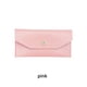 thumbnail image 2 of Minnieouse Cartera de cuero PU para mujer, reemplazo de Color sólido, botón a presión Rectangular, elegante, exquisito, monedero para niñas, Carteras Rosa, 2 of 6