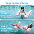 thumbnail image 4 of Flotador de Piscina Tipo Tira Sloosh 122x80 cm Inflable con Malla Rosada, 4 of 8