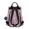 thumbnail image 2 of FORMRS Women's Travel Backpack Purse Anti-Theft Hidden Pockets Casual Shoulder Bag, Pastel Pink Marble Pattern, 2 of 7