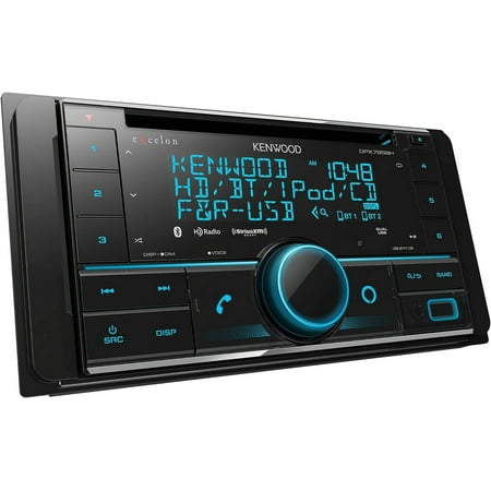 Kenwood - Bluetooth CD Receiver Alexa Built-In Satellite Radio Ready - Black