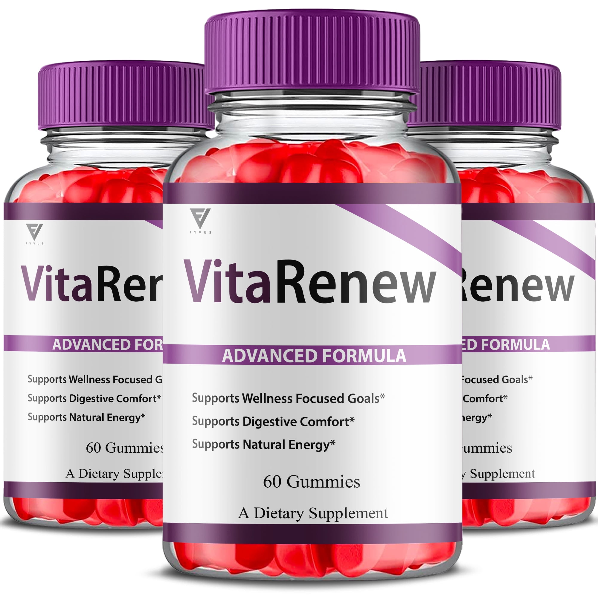 3 Pack Sugar Control Keto ACV Gummies – 1000MG – Apple Flavor – 180 Gummies – Syvor