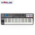 thumbnail image 2 of WORLDE WORLDE PANDA49 USB MIDI Keyboard Controller with 49 Keys, 8 Programmable Pads, RGB Backlighting, USB Cable Included, Compatible with Windows & Mac OS, 2 of 6