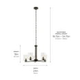 thumbnail image 3 of Fontella 24"W 5-Light Chandelier by Kichler Olde Bronze Finish, 3 of 7