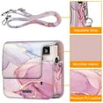 thumbnail image 6 of Fintie Protective Case for Fujifilm Instax Square SQ40 / SQ1 Instant Camera - Premium Vegan Leather Bag Cover with Removable Adjustable Strap, Dreamy Marble, 6 of 9