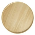 thumbnail image 6 of HUBERT® White with Light Wood Melamine Platter - 13" Dia, 6 of 7